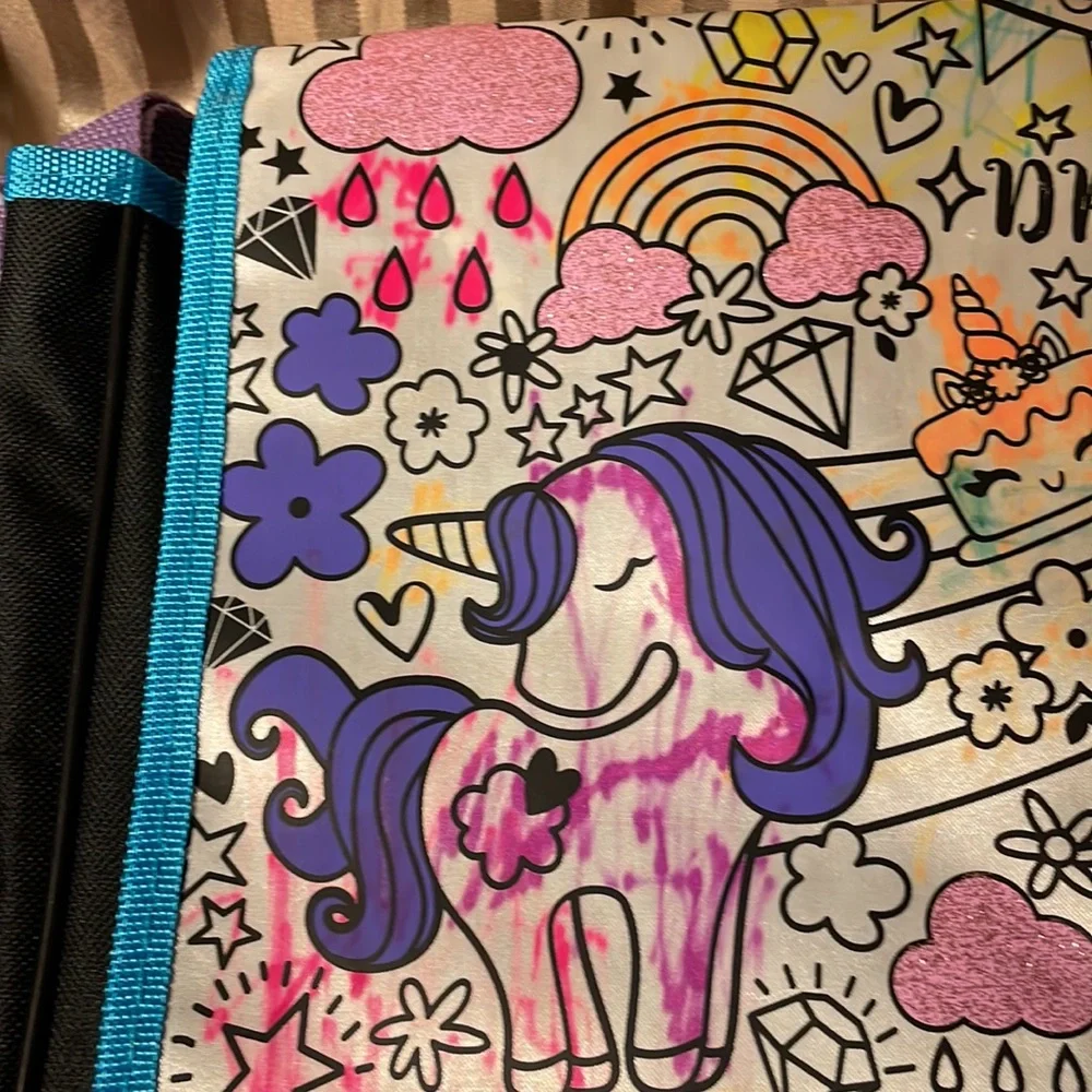 CraZArt girl’s book bag unicorn magic with adjustable strap